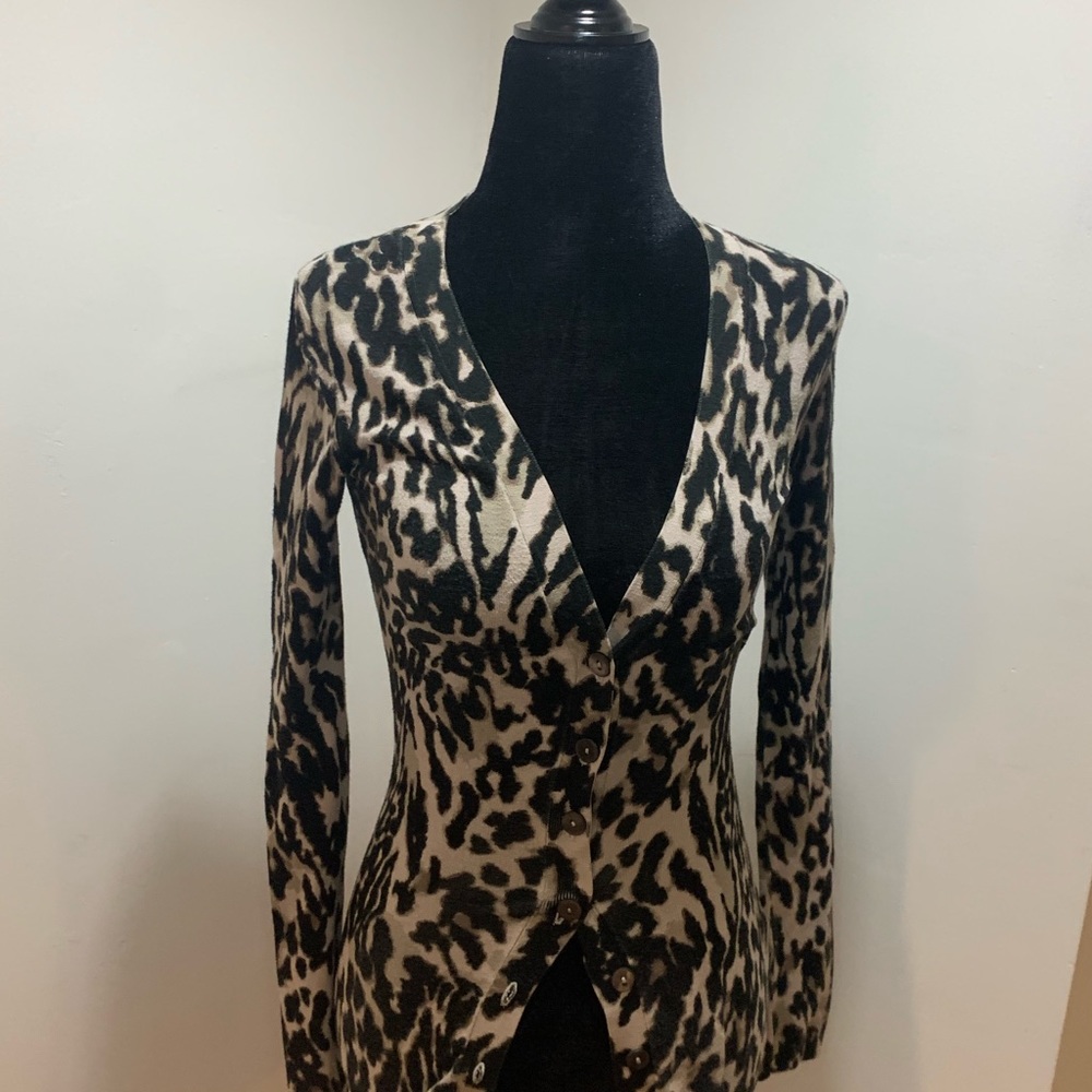 Dynamite animal print cardigan